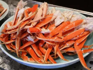 steamed snow crab